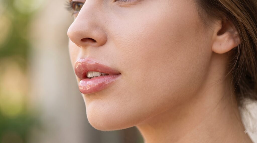 Acido hialuronico labios oblicuo