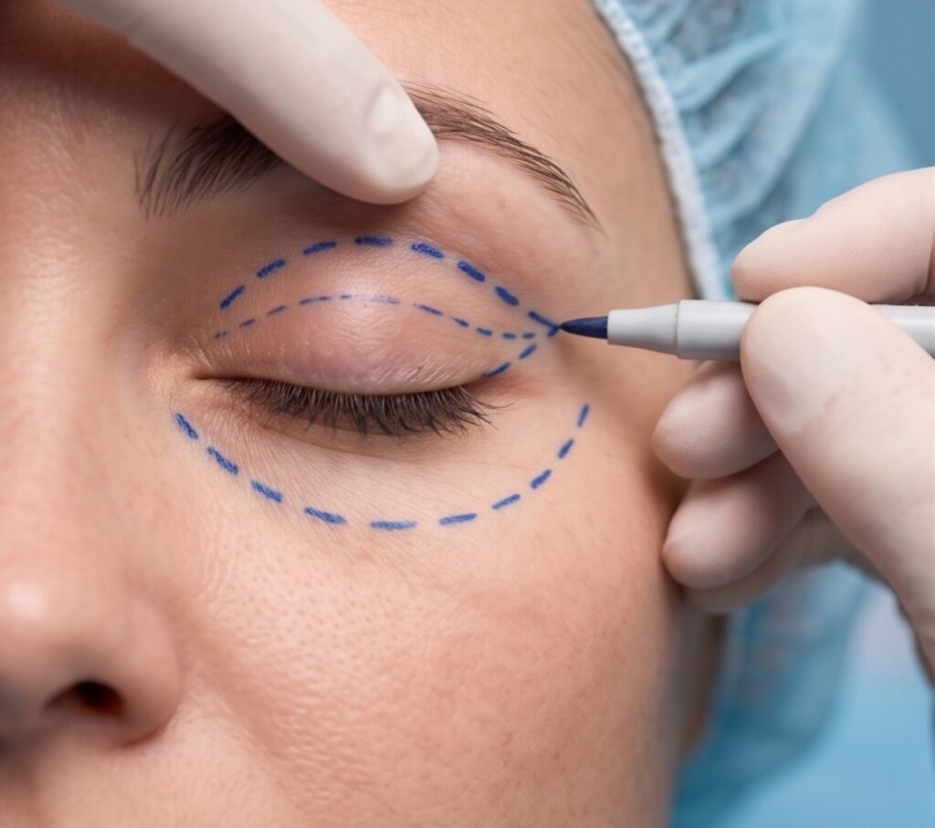 Marcaje blefaroplastia