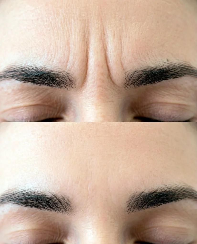 Neuromodulators, forehead