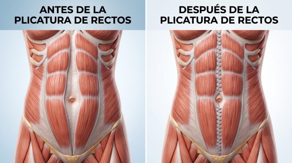 Plicatura de rectos