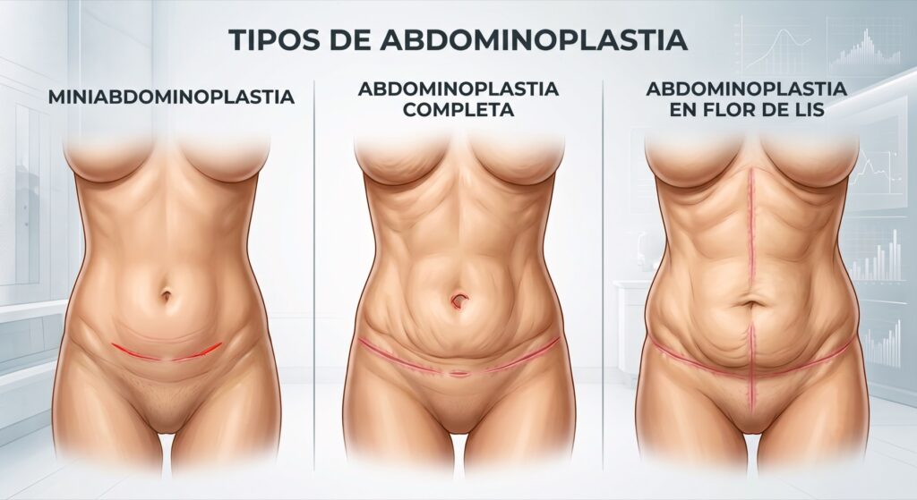 Tipos de abdominoplastia