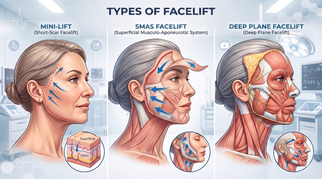 Types of facelift